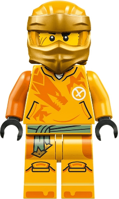 Arin - Shirt with Orange Dragon, Head Wrap