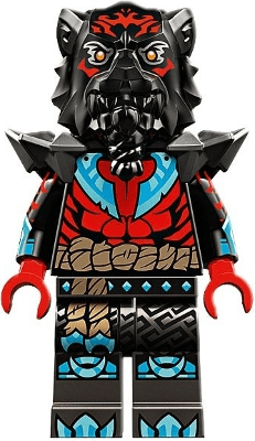 Lord Ras - Red Markings and Muscles, Pearl Dark Gray Shoulder Armor