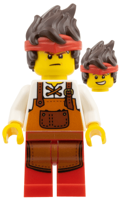 Kai - Blacksmith, Dark Orange Apron