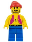 Pirate Anchor Light Purple Vest, Blue Legs, Red Bandana (Reissue)