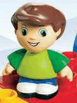 LEGO Quatro Boy with Lime Shirt and Blue Pants (qtr001) minifigure