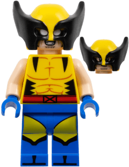 Wolverine - Yellow and Black Mask, Blue Hands