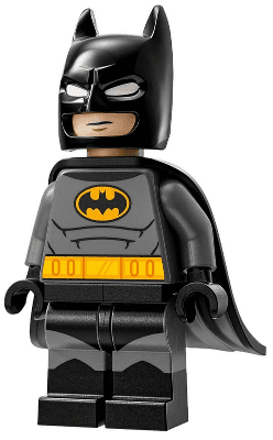 Batman - Dark Bluish Gray Suit, Flexible Rubber Cape