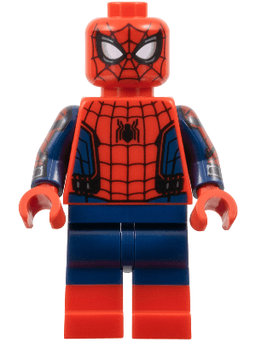 Spider-Man - Printed Dark Blue Arms, Red Boots