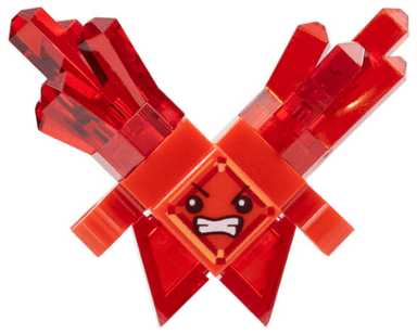 Kryptomite - Red, Large Crystals, Hands