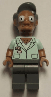 Apu Nahasapeemapetilon with Name Tag