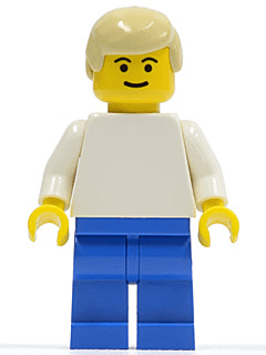 Soccer Player White/Blue Team Player 2