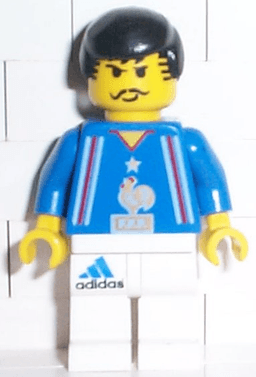 Soccer Player French Team, White Legs Player 3