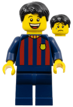 Soccer Fan - FC Barcelona, Male, Dark Blue Legs