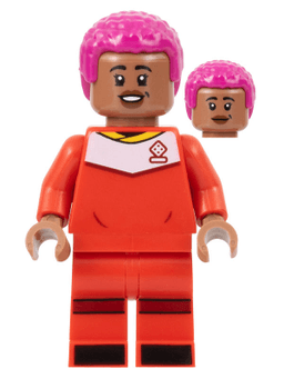 Asisat Oshoala - Red Soccer Uniform