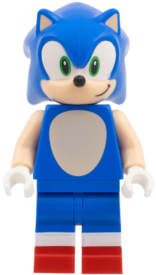 Sonic the Hedgehog - Light Nougat Face and Arms, Grin to Left