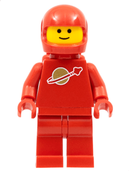 Classic Space - Red with Air Tanks and Motorcycle (Standard) Helmet (Reissue)