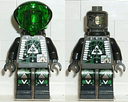 Insectoids Zotaxian Alien - Male, Gray and Black with Green Circuits and Silver Hoses, with Air Tanks (Professor Webb / Locust)