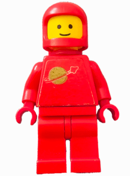 Classic Space - Red with Air Tanks, Stickered Torso Pattern