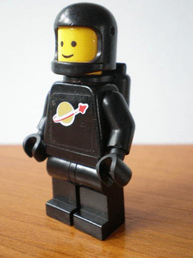 Classic Space - Black with Air Tanks, Stickered Torso Pattern