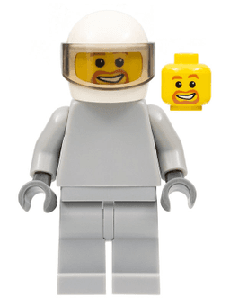 Star Justice Astronaut 3 - without Torso Sticker (Beard Around Mouth)