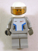 Star Justice Astronaut 3 - with Torso Sticker (Beard Around Mouth, Silver Badge)