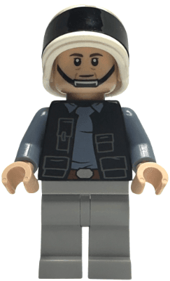 Rebel Fleet Trooper - Male, Vest with Pockets, Black Neck, Dark Brown Eyebrows