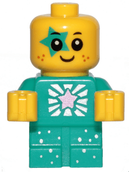 Sparkle Baby - Dark Turquoise Star Around Eye