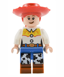 Jessie - Normal Legs, Minifigure Head and Bow, Molded Dark Orange Boots