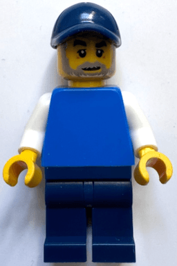Italian Market Van Driver - Male, Blue Torso, Dark Blue Legs and Cap
