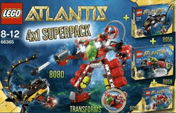 Atlantis Bundle Pack, 4x1 Super Pack (Sets 8057, 8058, 8059, and 8080)