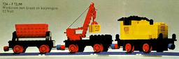 12V Diesel Locomotive with Crane and Tipper Wagon