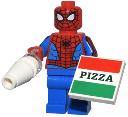Advent Calendar 2024, Super Heroes, Spider-Man (Day 1) - Spider-Man with Pizza Box