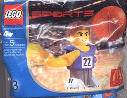McDonald's Sports Set Number 3 - Blue Basketball Player #22 polybag