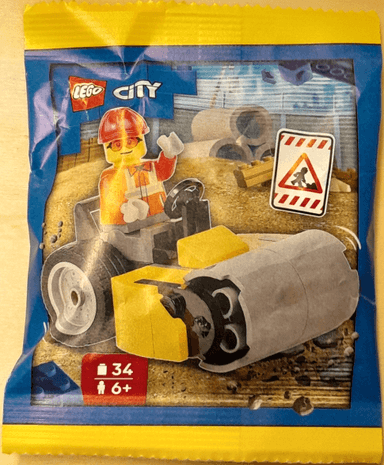 Worker with Steamroller paper bag