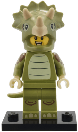 Triceratops Costume Fan, Series 25 (Complete Set with Stand and Accessories)
