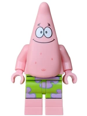 Patrick Star - Warm Pink, Lime Shorts